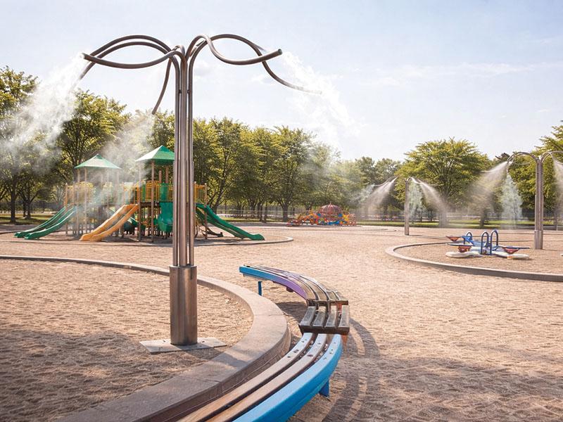 Nebula Tree installato in passeggiata a mare