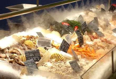 Humidificación de pescaderías